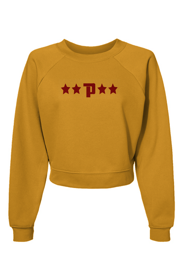 Womens Raglan Pullover Fleece Sweatshirt