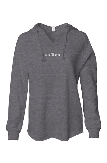 Womens Lightweight Wash Hooded Sweatshirt