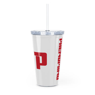 Plastic Tumbler with Straw