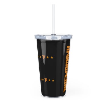 Plastic Tumbler with Straw