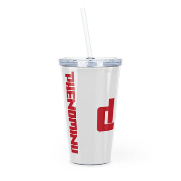 Plastic Tumbler with Straw