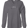 Womens Lightweight  Wash Hooded Sweatshirt