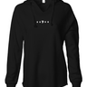 Womens Lightweight  Wash Hooded Sweatshirt