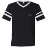 V-Neck Striped Sleeves Jersey
